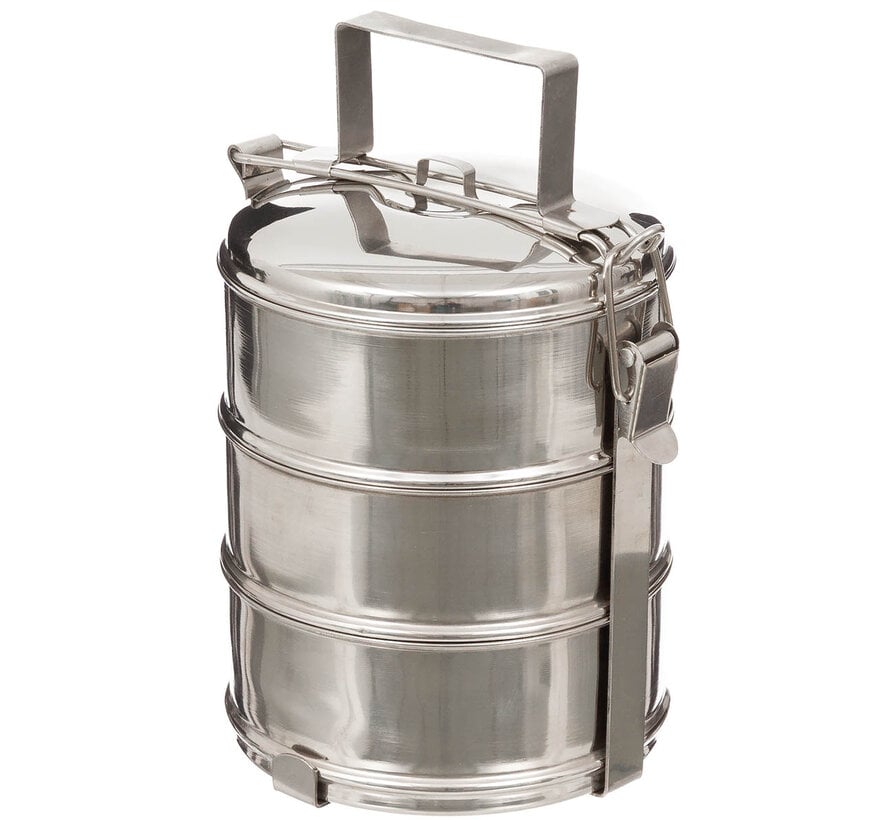 Fox Outdoor - 3-delige Voedsel Container  -  Rvs