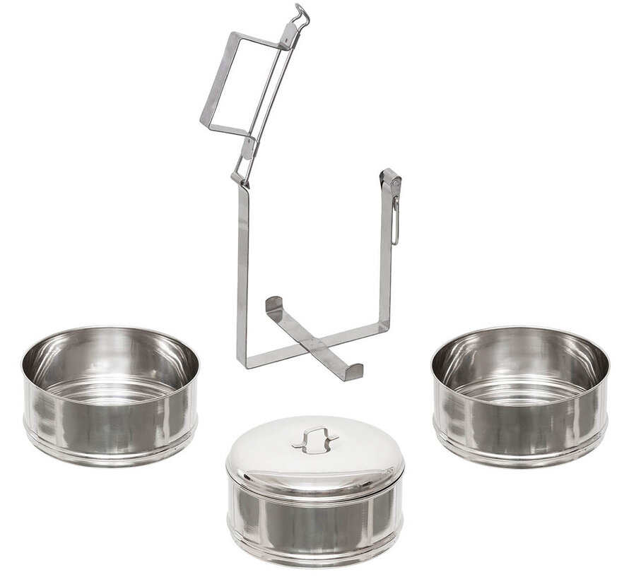 Fox Outdoor - Speisebehälter -  3-teilig -  Edelstahl