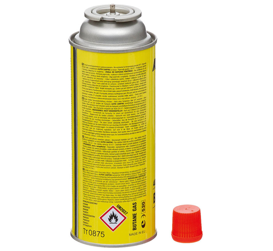 MFH - Ventiel gaspatroon  -  Butaan  -  220 g  -  (400 ml)