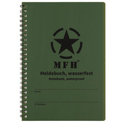 MFH MFH - Carnet d’enregistrement - Résistant à l’eau - Reliure spirale -