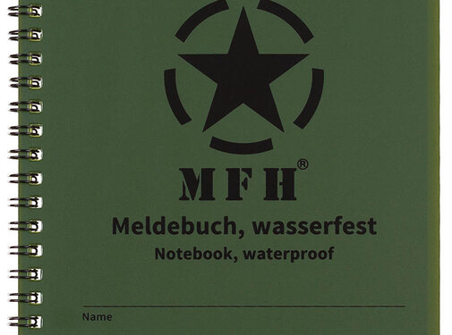 MFH MFH - Carnet d’enregistrement  -  Résistant à l’eau  -  Reliure spirale  -