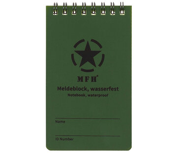 MFH MFH - Rapportage blok - Waterdicht - Kleine - Spiraalbinding - 7 - 5 x 13 cm