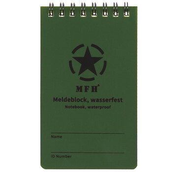 MFH MFH - Meldeblock - wasserfest - klein - Spiralbindung - 7 - 5 x 13 cm