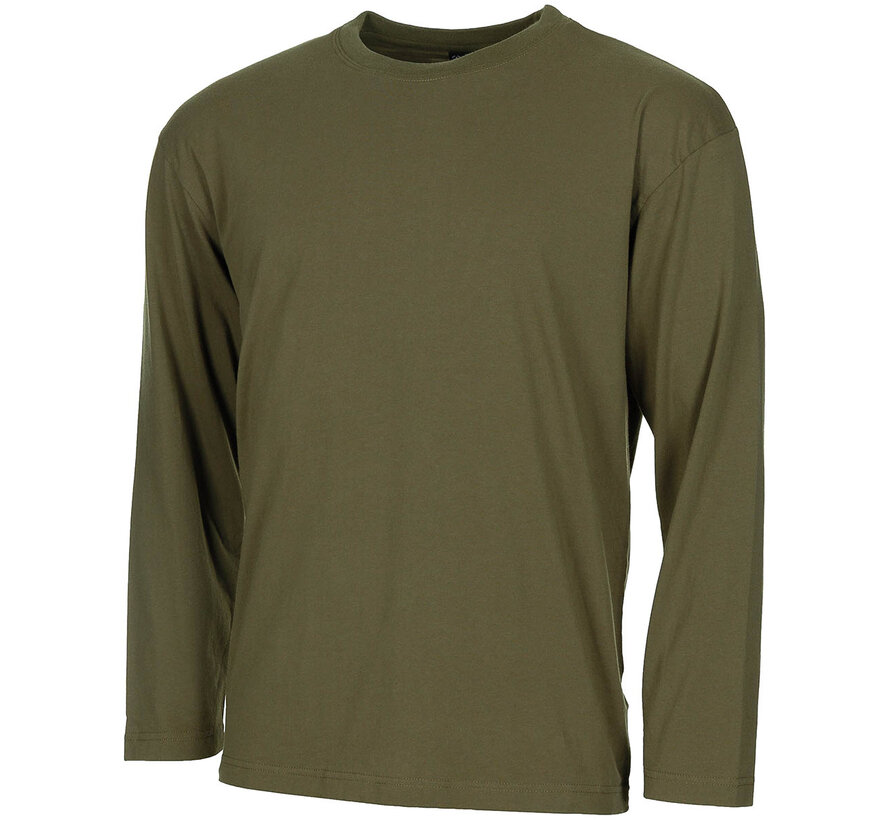 MFH - Chemise US  -  Manches longues  -  Olive  -  170 g/m2