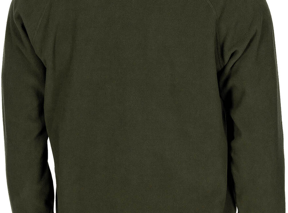 MFH MFH - Shirt -  "Troyer" -  Microfleece -  langarm -  oliv -  200 g/m²