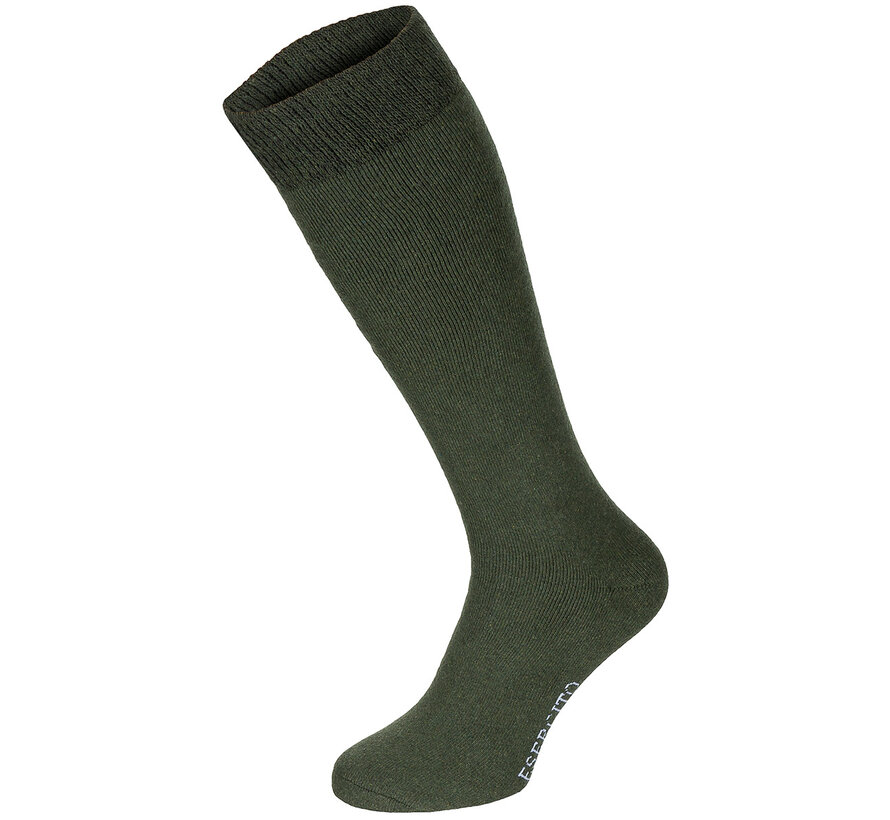 MFH - Chaussettes d'hiver  -  "Esercito"  -  Olive  -  longtemps  -  Pack de 3