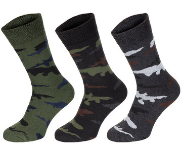 MFH MFH - Chaussettes  -  "Esercito"  -  Tarn  -  demi-long  -  Pack de 3