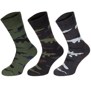 MFH MFH - Sokken  -  "Esercito"  -  Camo  -  Halflang  -  Pak van 3
