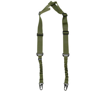 MFH MFH - Bungee riem  -  2-punts  -  Legergroen
