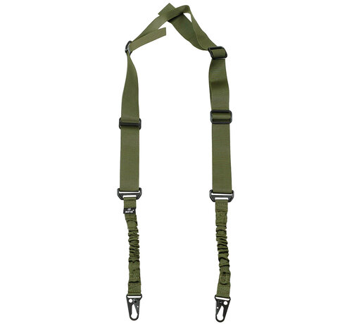 MFH MFH - Bungee riem  -  2-punts  -  Legergroen