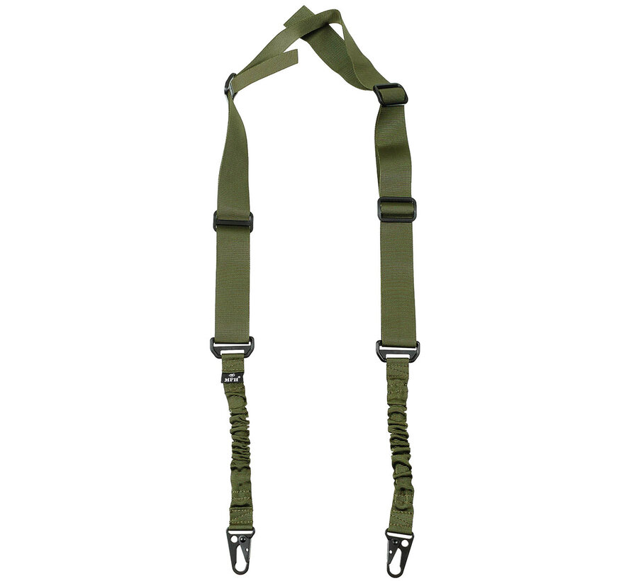 MFH - Sangle élastique  -  2 points  -  Olive  -