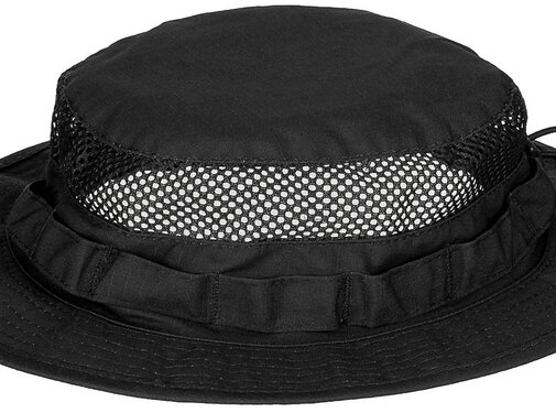 MFH MFH - Boonie Hat  -  "Mesh Boonie"  -  Zwart