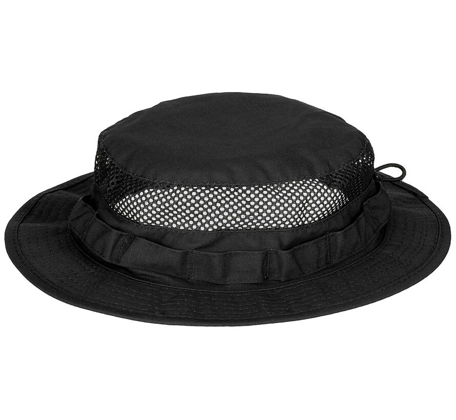 MFH - Boonie hat  -  "Mesh Boonie"  -  Zwart