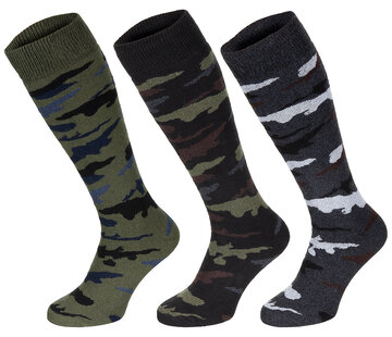 MFH MFH - Chaussettes d'hiver  -  "Esercito"  -  Tarn  -  longtemps  -  Pack de 3