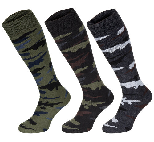 MFH MFH - Winter sokken  -  "Esercito"  -  Camo  -  Lang  -  Pak van 3
