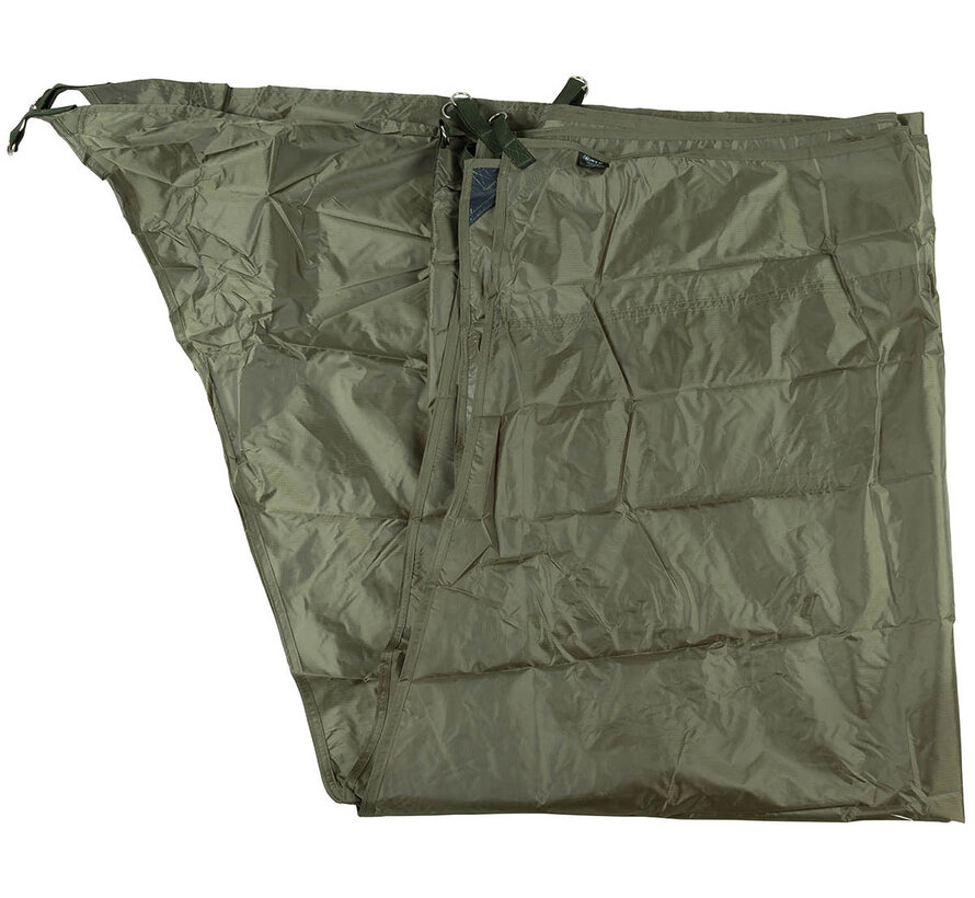 MFH - Bâche  -  "Hexagon-Tarp"  -  Olive  -  env. 340 x 310 cm
