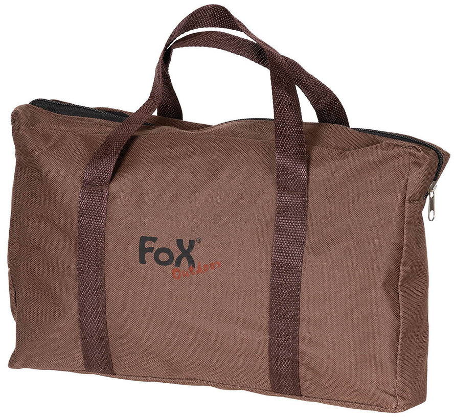 Fox Outdoor - Four à fusée  -  avec rouille  -  pliant  -  taille moyenne  -  Acier inoxydable