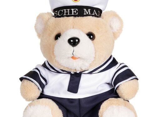 MFH MFH - Teddybeer  -  "Navy"  -  met pak en hoed  -  ca. 28 cm