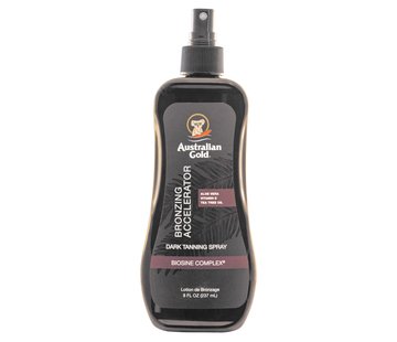 Australian Gold Dark Tanning Accelerator Spray Gel with Bronzers - Żelowy przyspieszacz opalania z bronzeremi, 237 ml