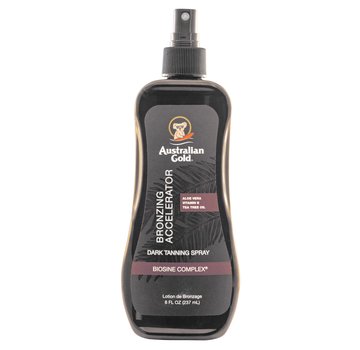 Australian Gold Dark Tanning Accelerator Spray Gel with Bronzers - Żelowy przyspieszacz opalania z bronzeremi, 237 ml