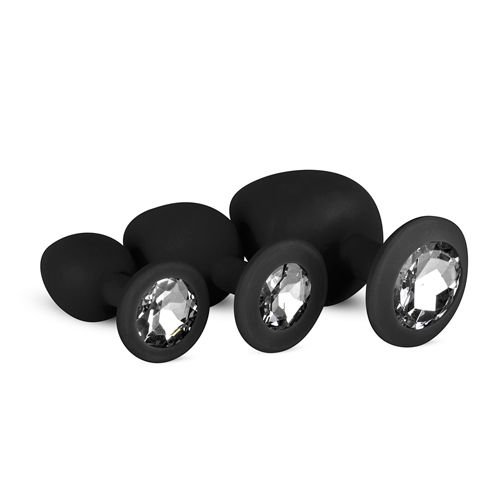Easytoys Anal Collection Analplug aus Silikon mit Diamant - Schwarz Easytoys Anal Collection Analplug aus Silikon mit Diamant - Schwarz