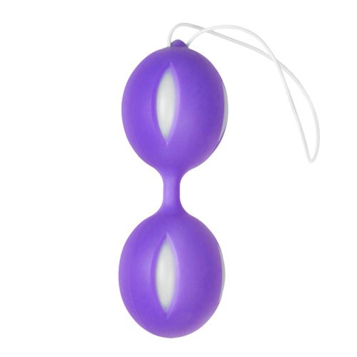 Easytoys Geisha Collection Wiggle Duo Kegel Ball - lila/weiß Easytoys Geisha Collection Wiggle Duo Kegel Ball - lila/weiß