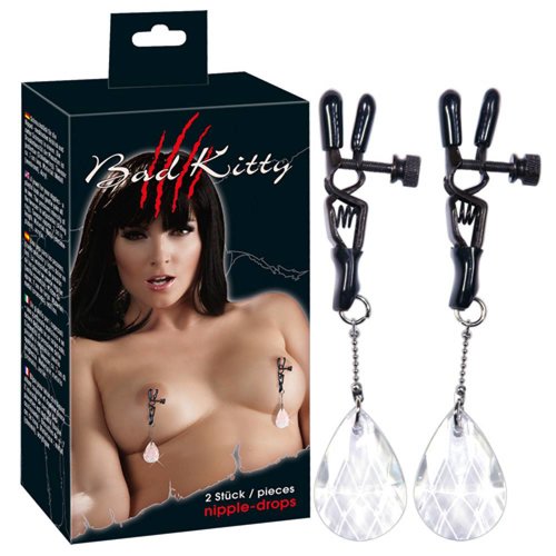 Bad Kitty Zarte Nippelklemmen in Schwarz Bad Kitty Zarte Nippelklemmen in Schwarz