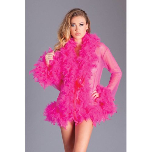 Be Wicked Kimono mit Federn - pink Be Wicked Kimono mit Federn - pink