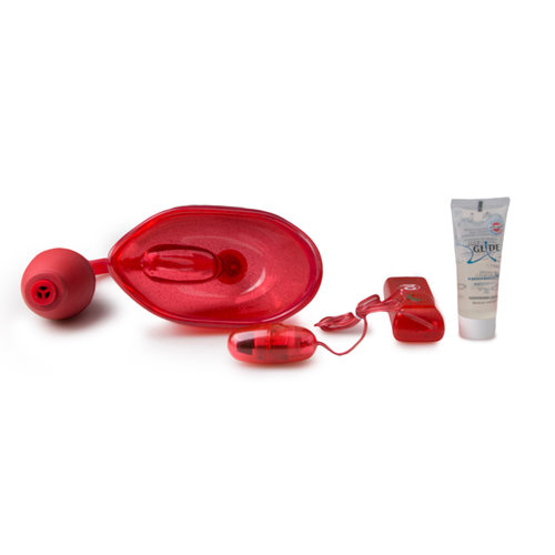You2Toys Vibrierender Vagina-Saugnapf - Rot You2Toys Vibrierender Vagina-Saugnapf - Rot