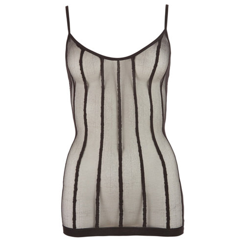 Mandy mystery Line Durchsichtiges Minikleid mit Längsstreifen Mandy mystery Line Durchsichtiges Minikleid mit Längsstreifen