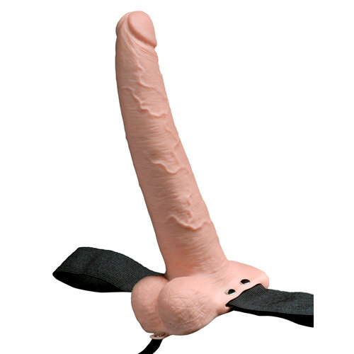 Fetish Fantasy Series Hohler Squirt Strap-on - 23 cm - Hell Fetish Fantasy Series Hohler Squirt Strap-on - 23 cm - Hell