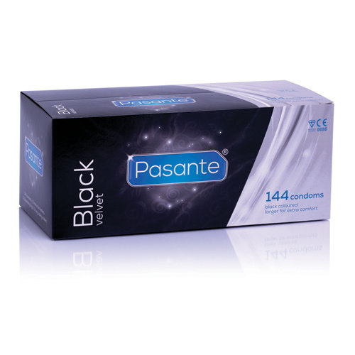 Pasante Pasante Black Velvet Kondome 144 Stück Pasante Pasante Black Velvet Kondome 144 Stück