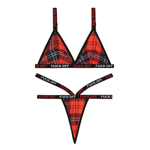 Vibes Fuck Off Bralette und Tanga Vibes Fuck Off Bralette und Tanga