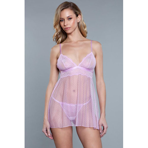 Be Wicked Hailey Babydoll - Lavendel Be Wicked Hailey Babydoll - Lavendel