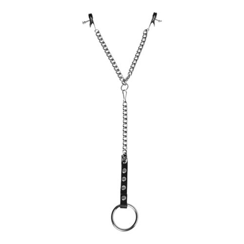 Master Series Nipple Clamps and Cock Ring Set Master Series Nipple Clamps and Cock Ring Set