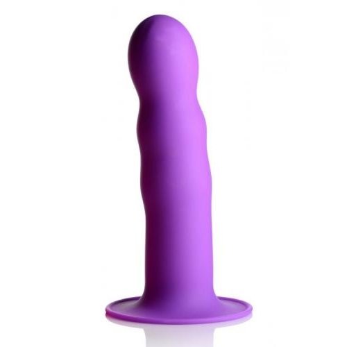 Squeeze-It Squeeze-It gewellter Dildo - Lila Squeeze-It Squeeze-It gewellter Dildo - Lila