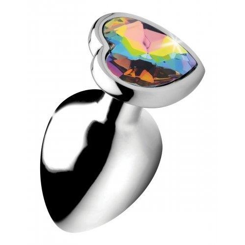 Booty Sparks Rainbow Heart Butt Plug - Groß Booty Sparks Rainbow Heart Butt Plug - Groß