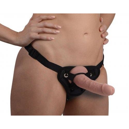 Strap U Brazen Dildo aus Silikon mit Gurtzeug - 20 cm Strap U Brazen Dildo aus Silikon mit Gurtzeug - 20 cm