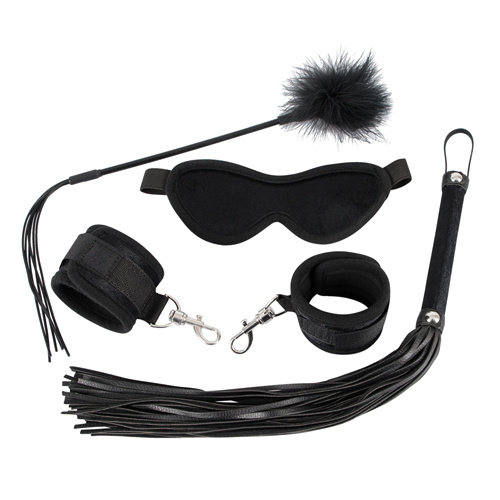 Bad Kitty BDSM 4 teiliges Set - Black Velvet Bad Kitty BDSM 4 teiliges Set - Black Velvet