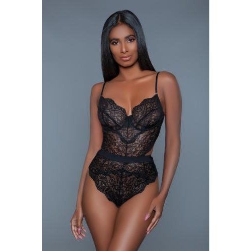 Be Wicked Bettany Bodysuit aus Spitze - Schwarz Be Wicked Bettany Bodysuit aus Spitze - Schwarz