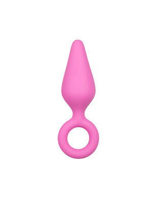 Easytoys Anal Collection Rosa Analplugs mit Zugring - Groß