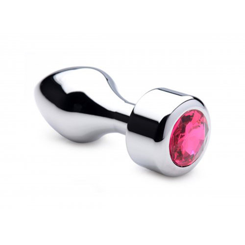 Booty Sparks Aluminium Butt Plug mit rosa Kristall - Groß Booty Sparks Aluminium Butt Plug mit rosa Kristall - Groß