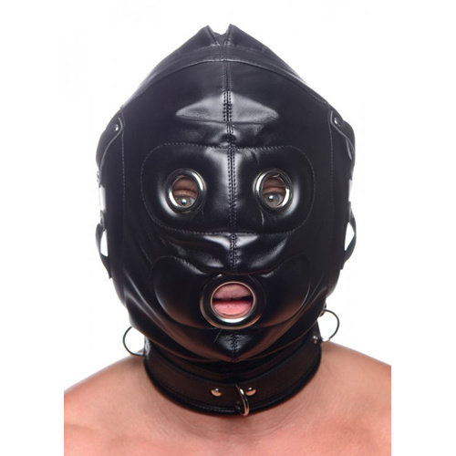 Strict Bondage Kapuze mit Penis Gag Strict Bondage Kapuze mit Penis Gag