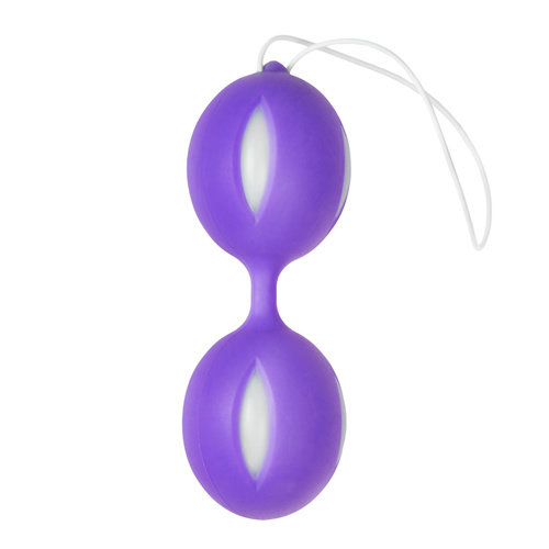 Easytoys Geisha Collection Wiggle Duo Kegel Ball - lila/weiß Easytoys Geisha Collection Wiggle Duo Kegel Ball - lila/weiß