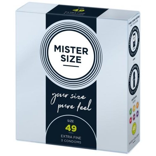Mister Size MISTER.SIZE 49 mm Kondome 3 Stück Mister Size MISTER.SIZE 49 mm Kondome 3 Stück