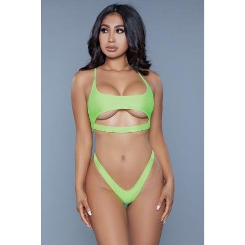 Be Wicked Swimwear Gianna 2-teiliger Badeanzug - Neongelb Be Wicked Swimwear Gianna 2-teiliger Badeanzug - Neongelb