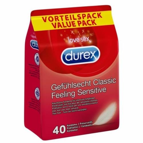 Durex Durex Feeling Sensitive Vorteilspackung - 40 Stück Durex Durex Feeling Sensitive Vorteilspackung - 40 Stück