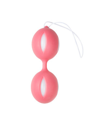 Easytoys Geisha Collection Wiggle Duo Kegel Ball - pink/weiß