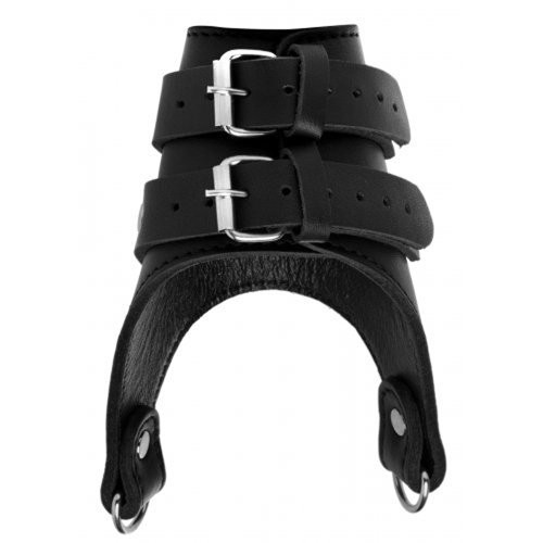 Strict Leather Stramm sitzender Ballstretcher aus Leder mit doppeltem Gewicht Strict Leather Stramm sitzender Ballstretcher aus Leder mit doppeltem Gewicht