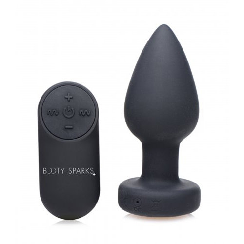Booty Sparks Vibrierender Butt Plug mit LED-Beleuchtung - Mittel Booty Sparks Vibrierender Butt Plug mit LED-Beleuchtung - Mittel